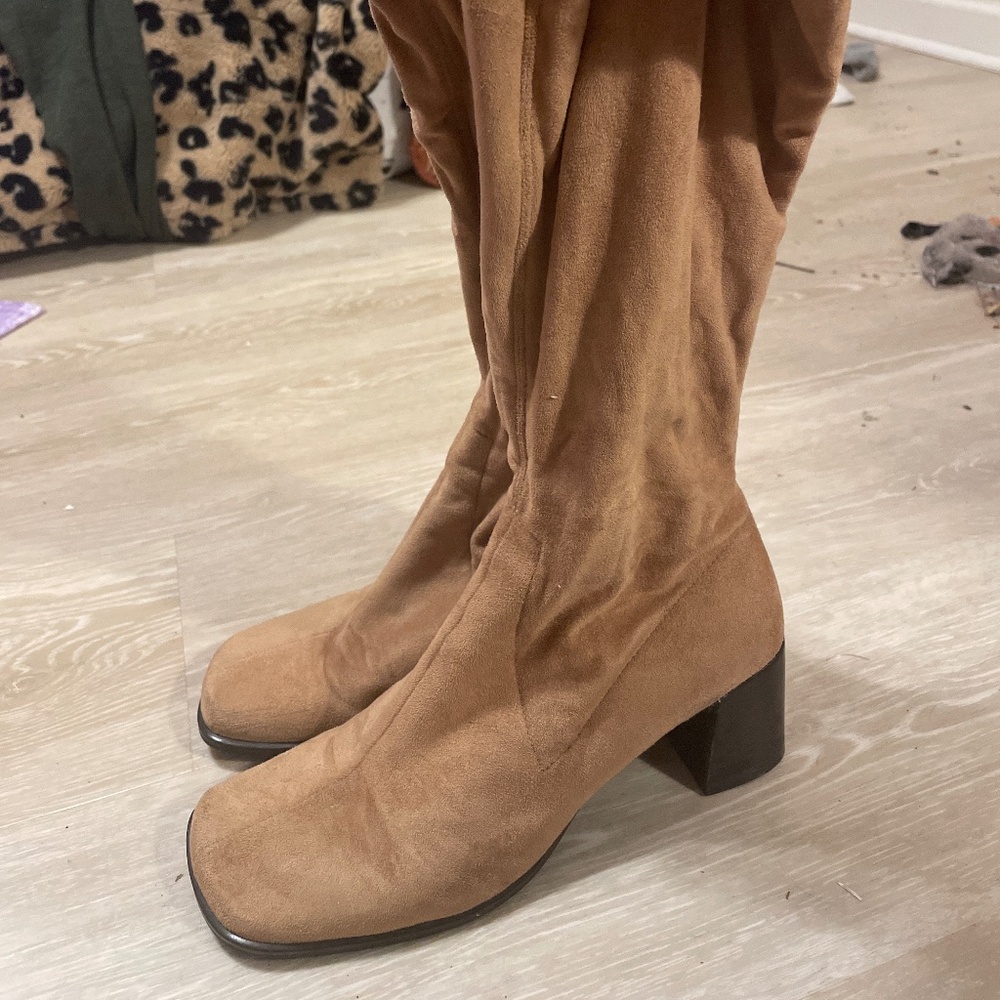 tall square toe boots